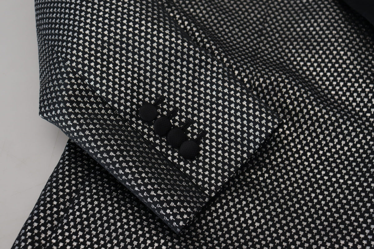 Blazer élégant à boutonnage simple en jacquard Dolce &amp; Gabbana