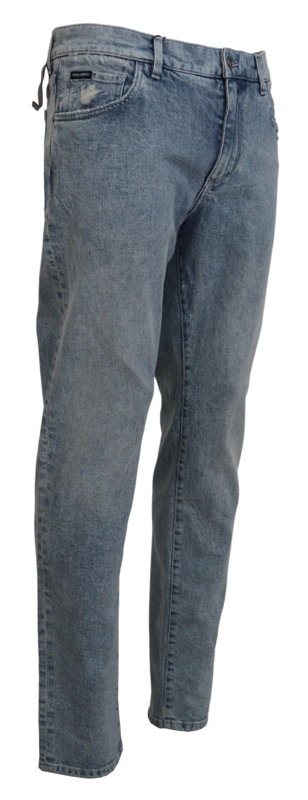 Pantalon en denim bleu clair élégant coupe slim Dolce &amp; Gabbana