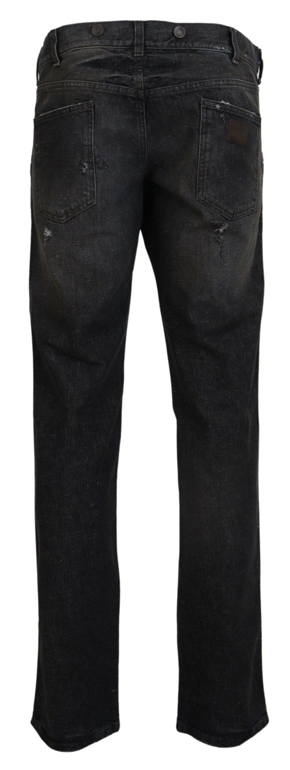 Pantalon en denim gris exquis Dolce &amp; Gabbana pour le gentleman moderne