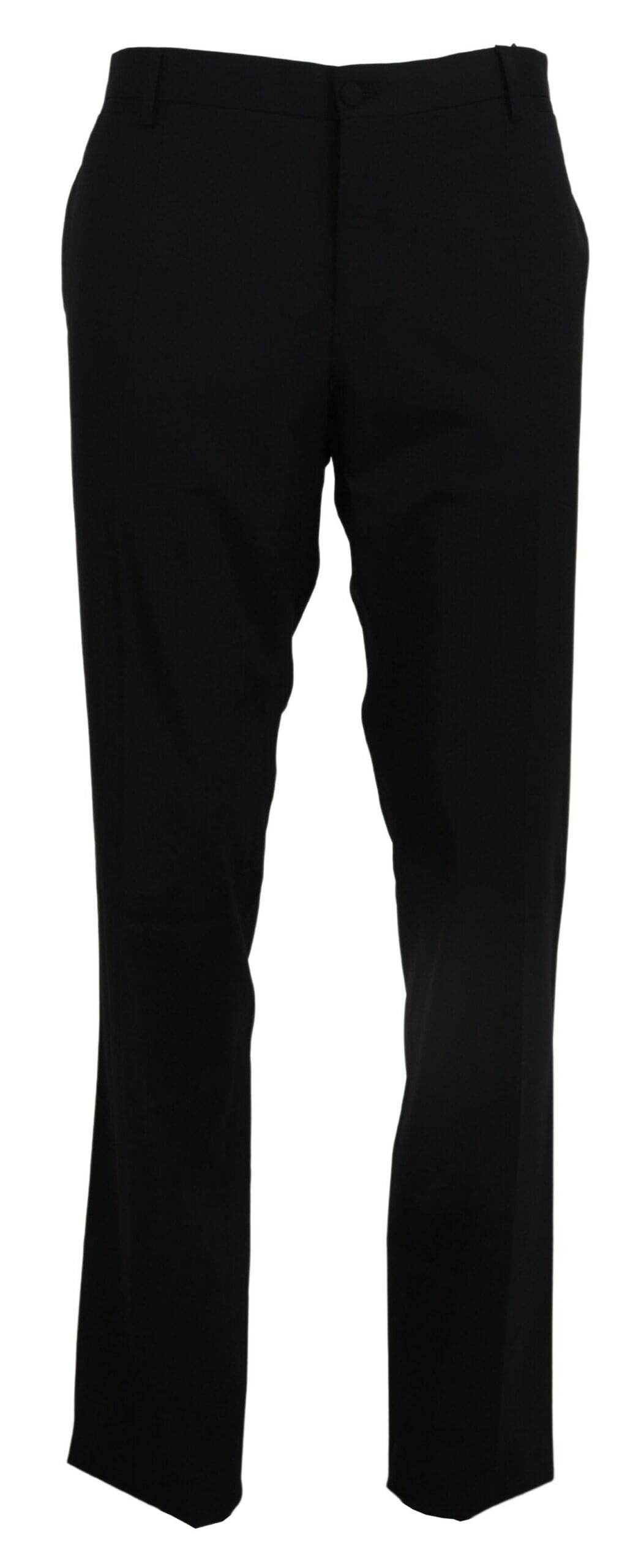 Pantalon élégant en laine mélangée coupe slim Dolce &amp; Gabbana