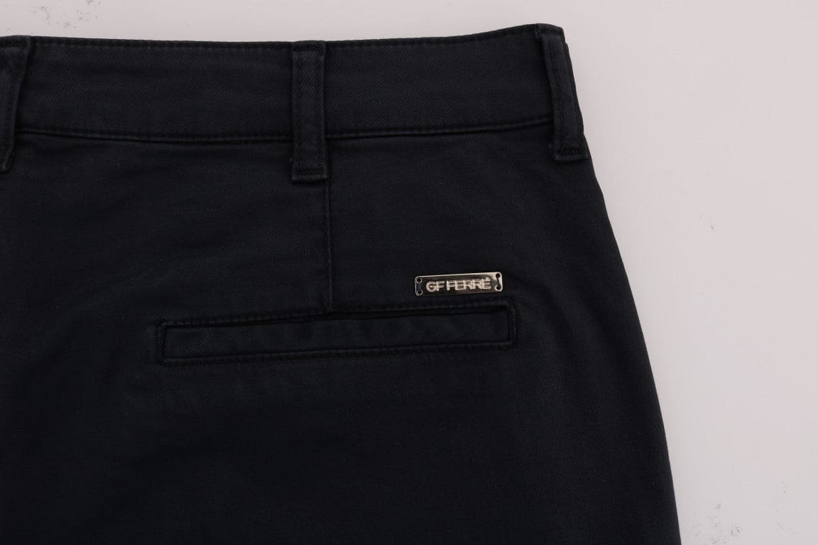 Pantalones elásticos de algodón azul elegante GF Ferre para hombre