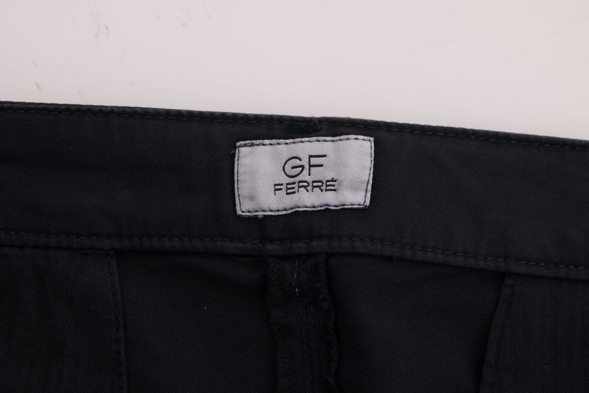 Pantalon en coton stretch bleu élégant GF Ferre pour homme