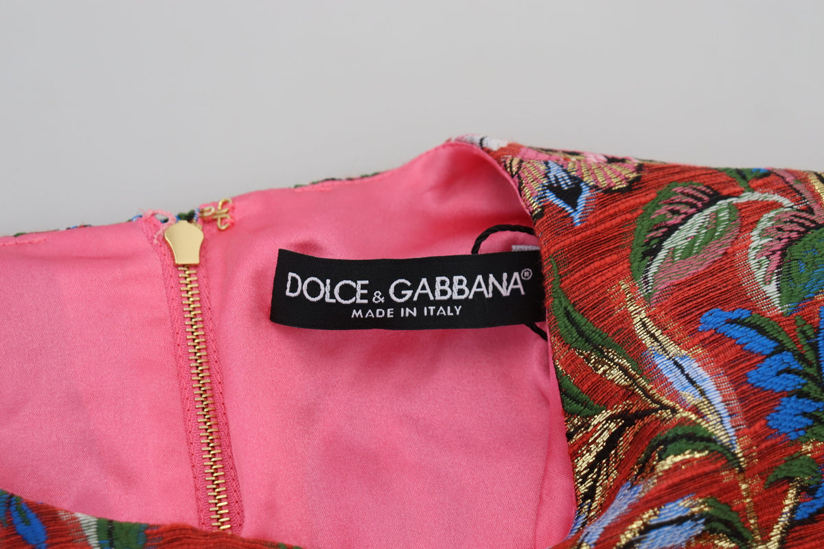 Robe courte trapèze rouge élégante de Dolce &amp; Gabbana