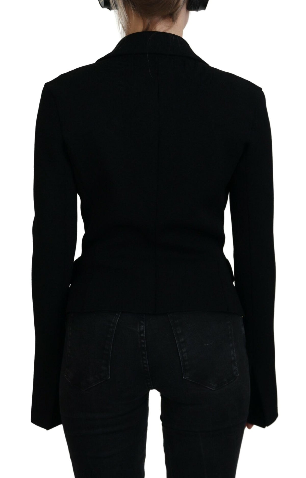 Chaqueta elegante de manga larga negra de Dolce &amp; Gabbana