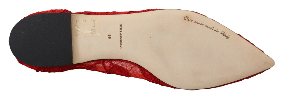 Ballerines Dolce &amp; Gabbana ornées de cristaux rouges