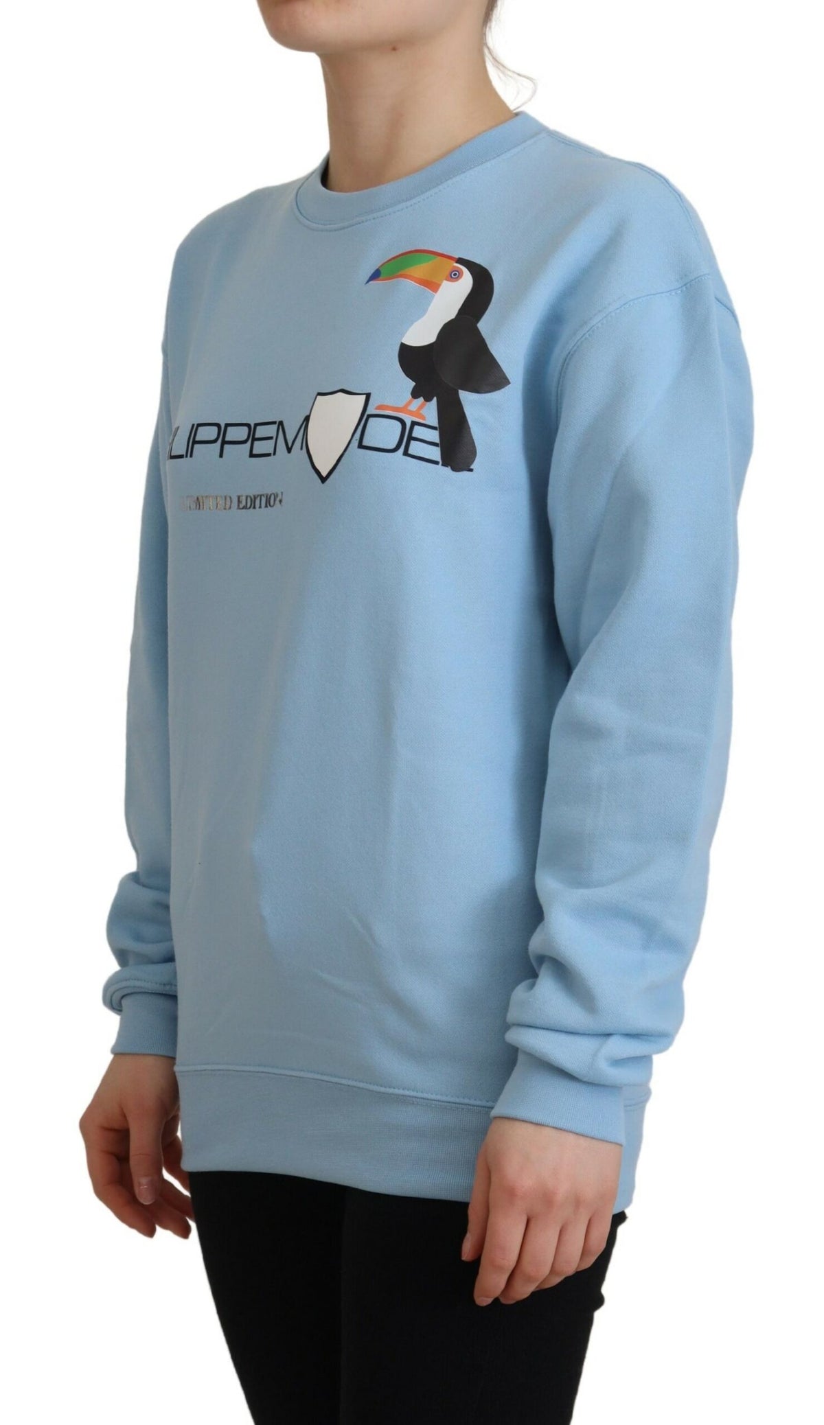 Philippe Model Chic Light Blue Logo Embellished Sweater