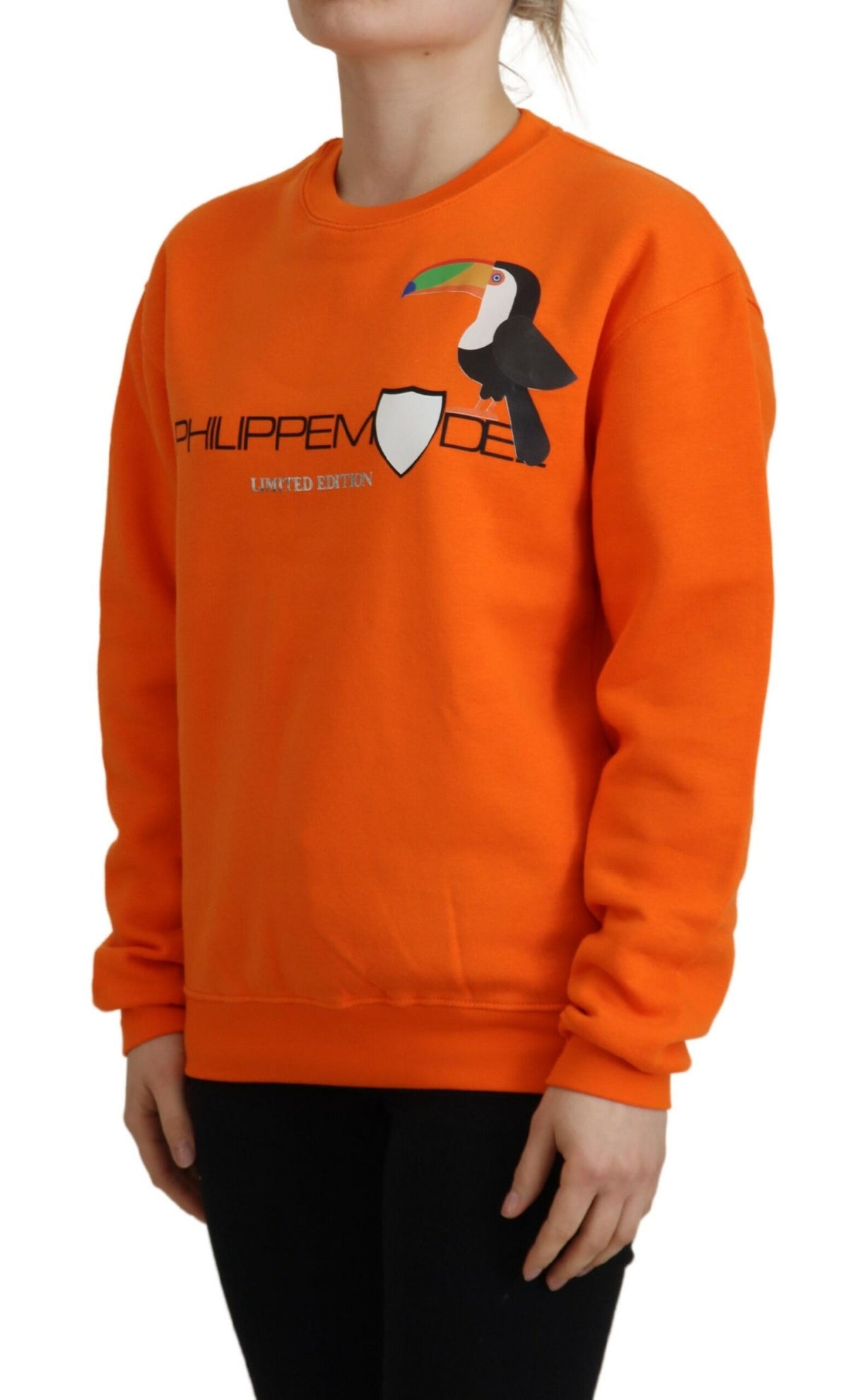 Pull à manches longues imprimé orange chic Philippe Model