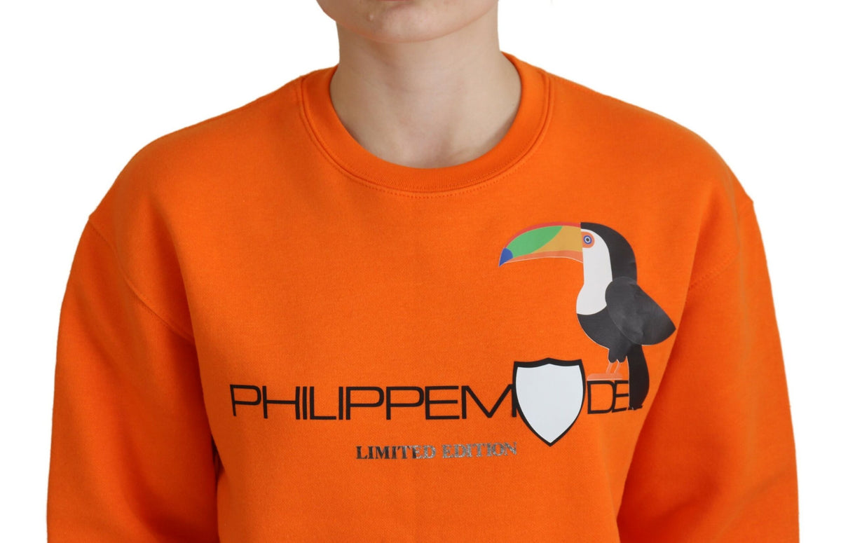 Pull à manches longues imprimé orange chic Philippe Model