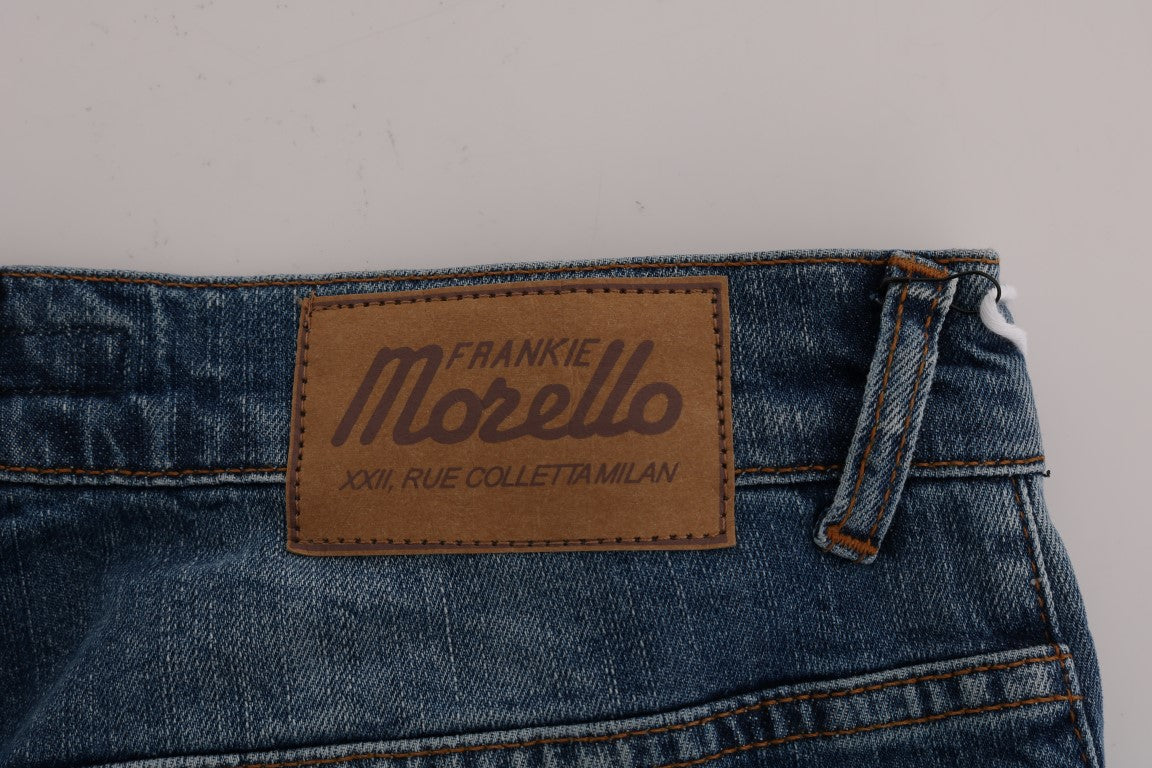 Jean slim bleu coupe slim en denim italien Frankie Morello