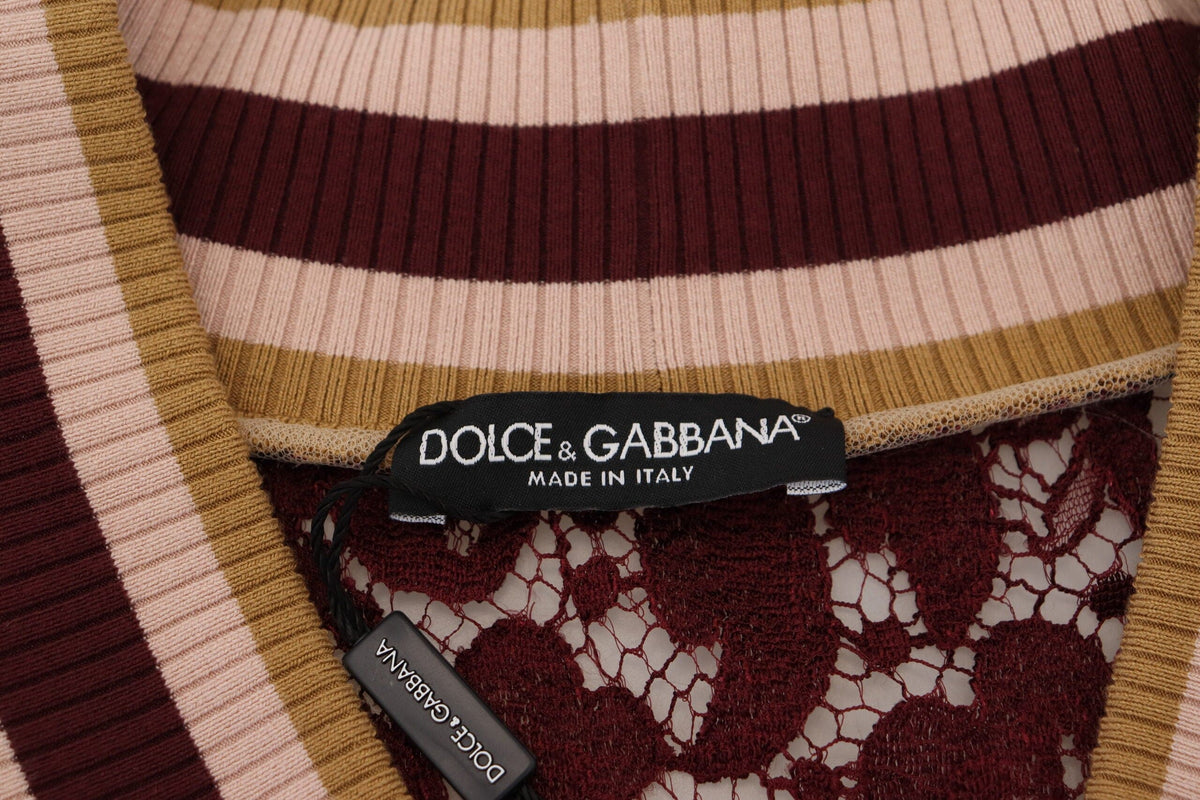 Pull col V multicolore Dolce &amp; Gabbana