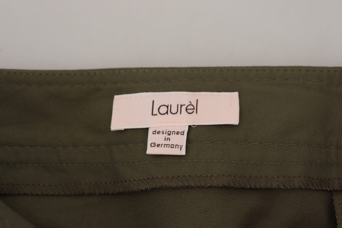 Pantalon fuselé vert élégant LAUREL - Tenue chic au quotidien