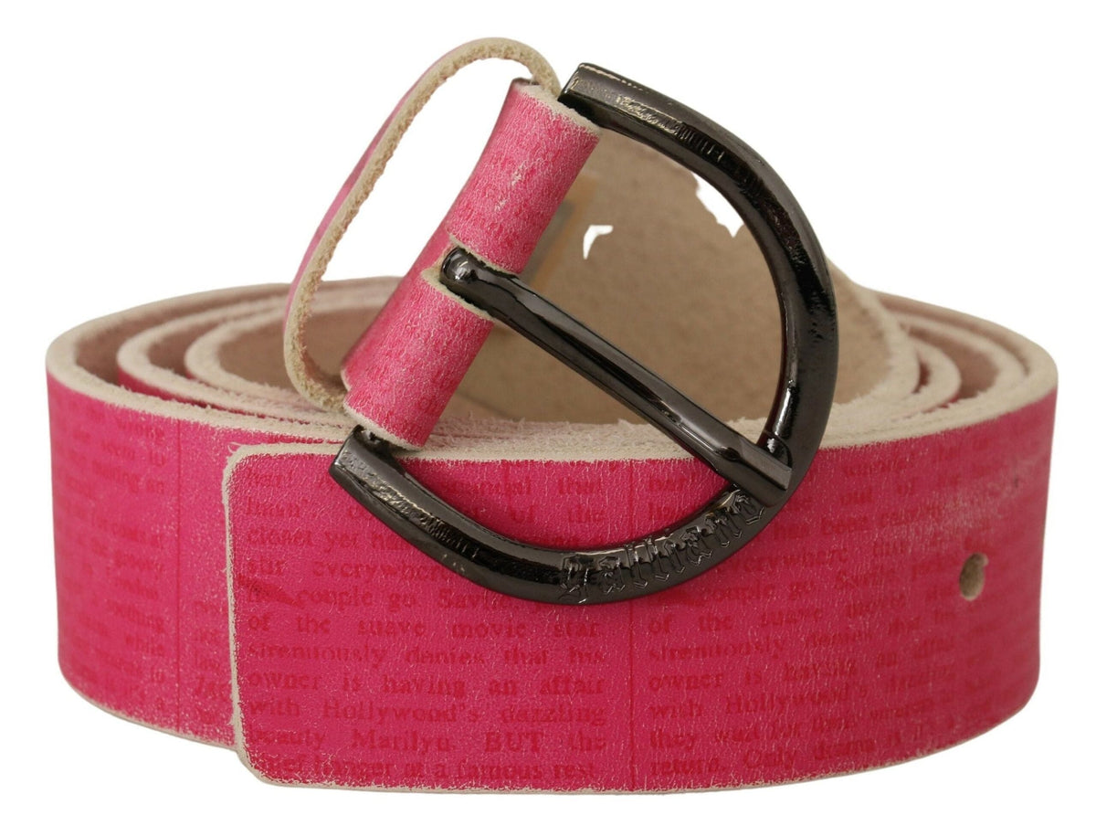 Ceinture élégante en cuir rose de John Galliano