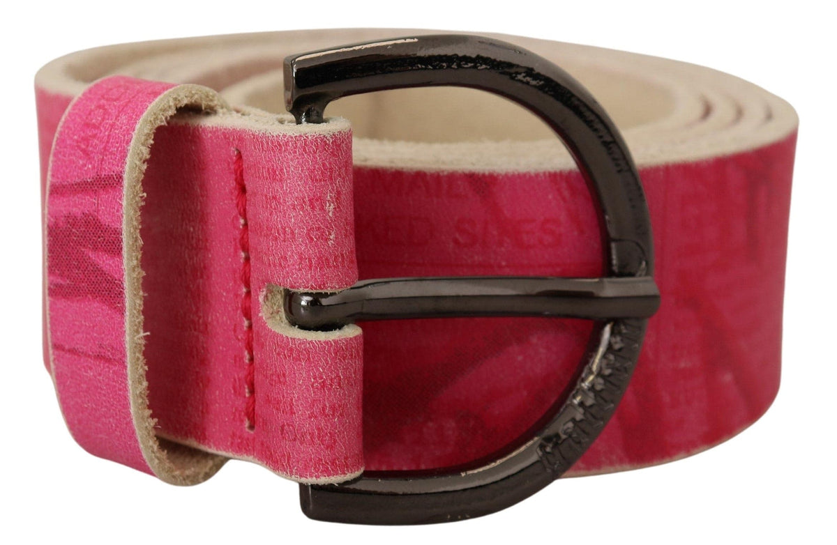 Ceinture élégante en cuir rose de John Galliano