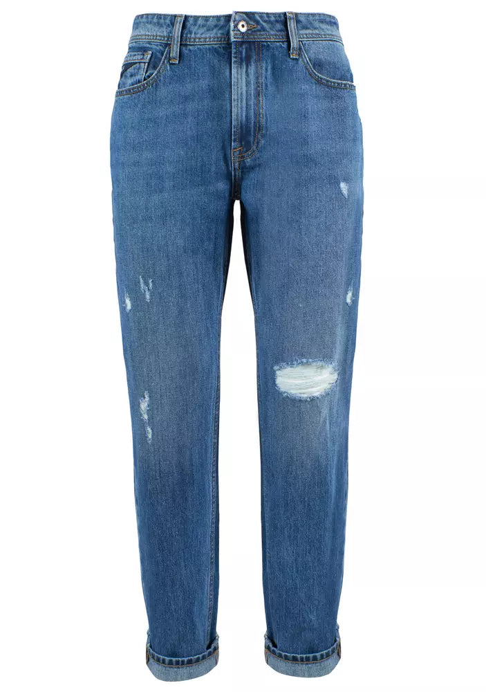 Oui Zee Timeless Denim en coton bleu vieilli