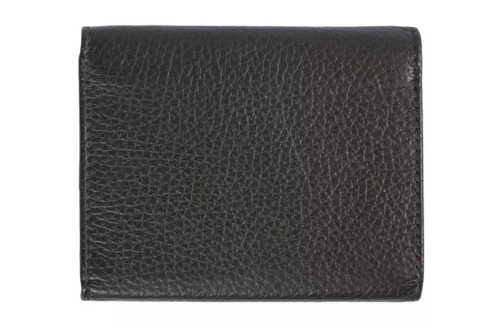 Portefeuille Trussardi Elegant en cuir noir pour femme