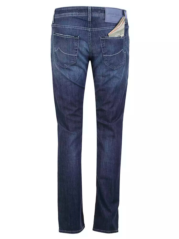 Jacob Cohen Elegant Light Blue Stretch Jeans