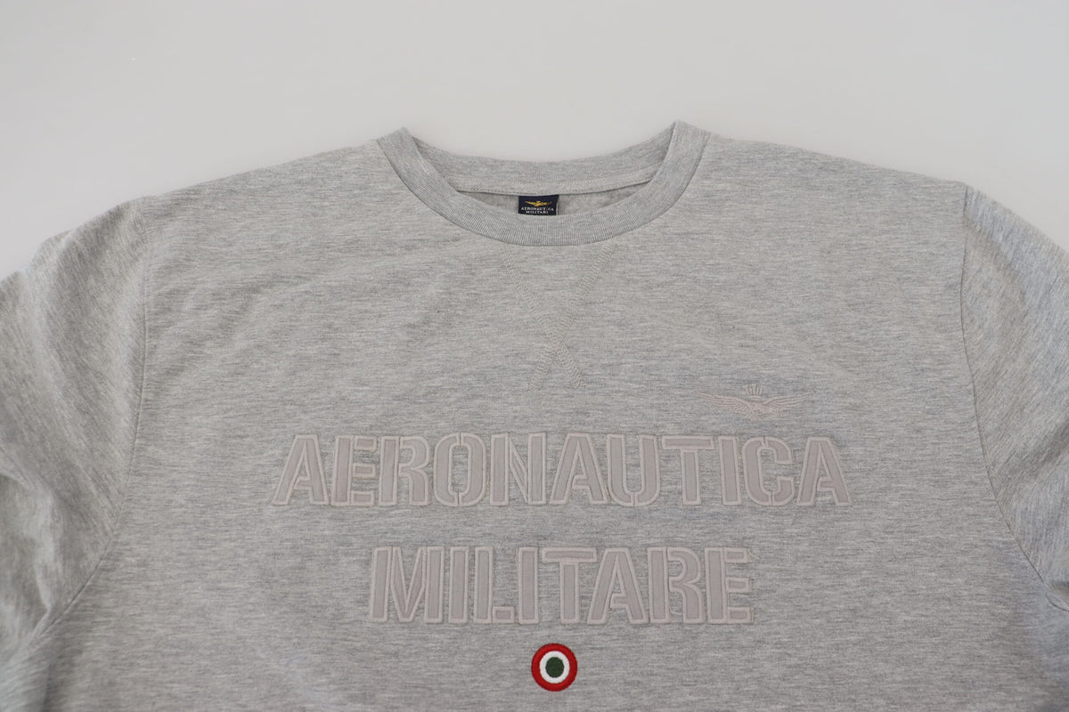 Aeronautica Militare Elegante suéter gris