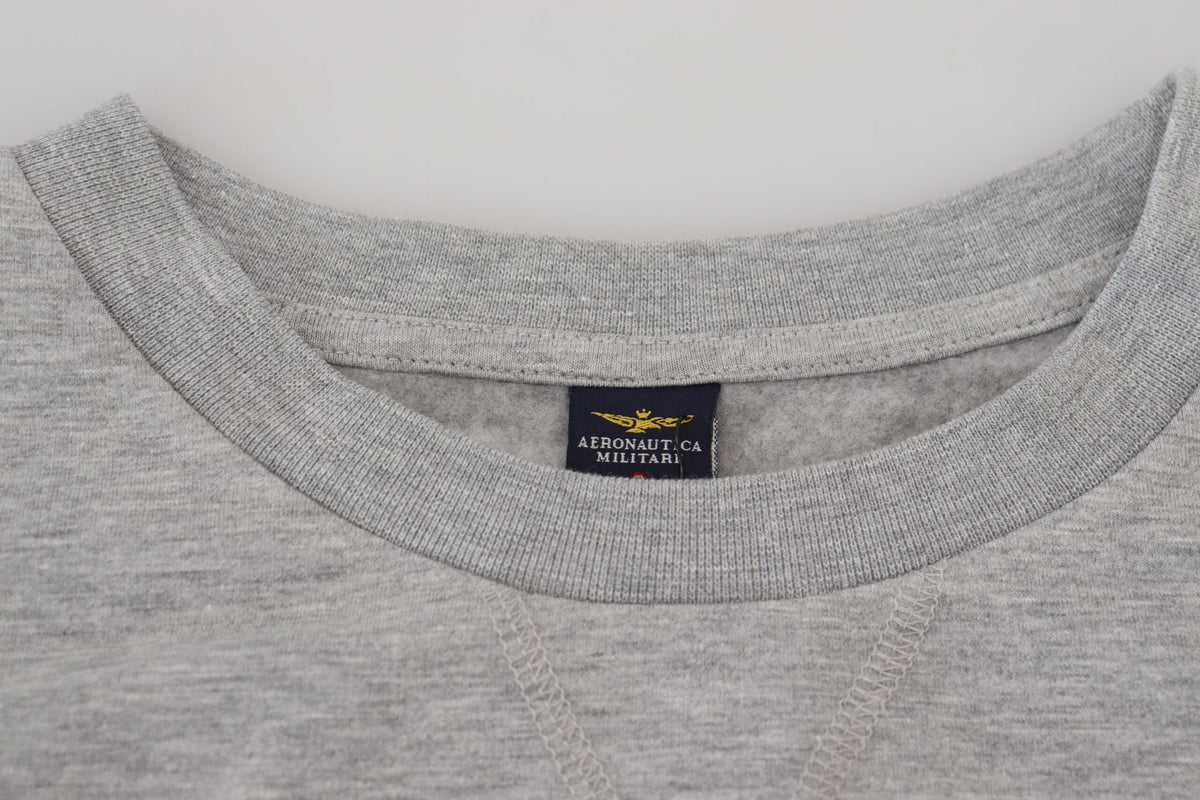 Aeronautica Militare Pull gris élégant