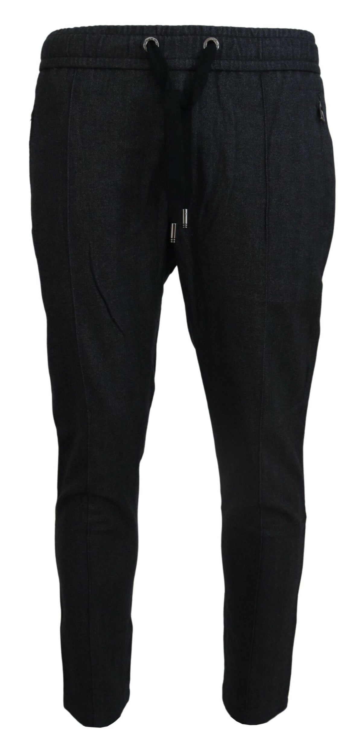 Pantalones deportivos elegantes de algodón gris de Dolce &amp; Gabbana para hombre