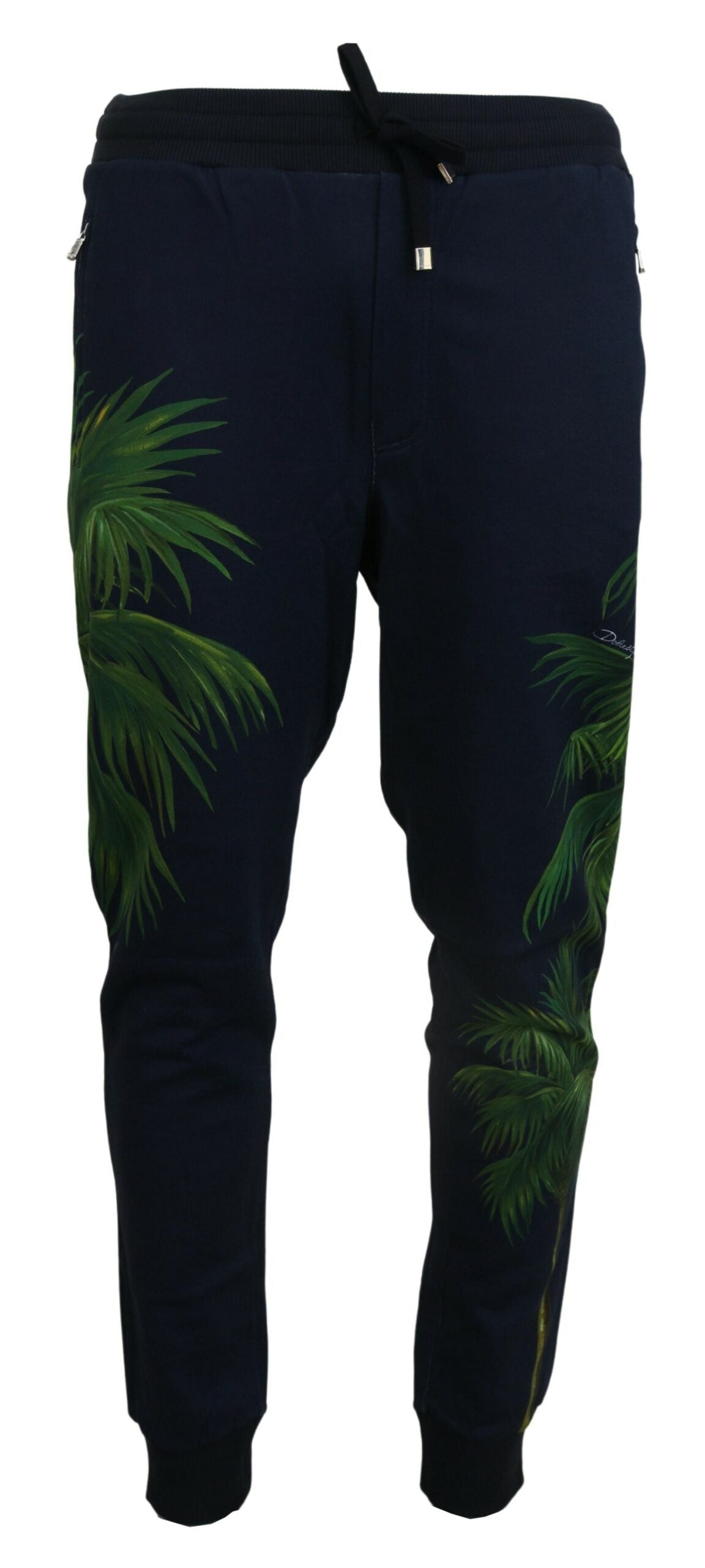 Pantalon de jogging élégant en coton Dolce &amp; Gabbana avec motif imprimé