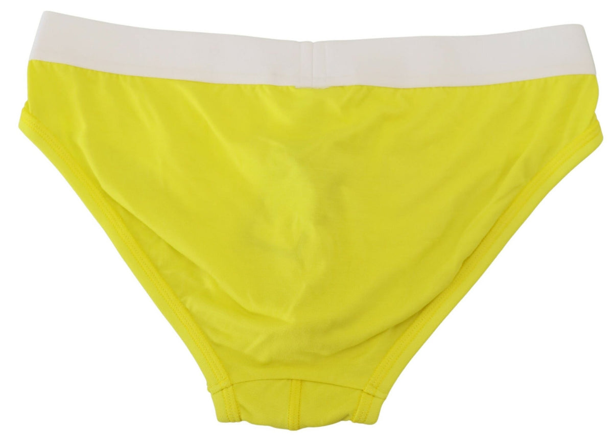 Slip homme extensible en modal jaune chic Dsquared²