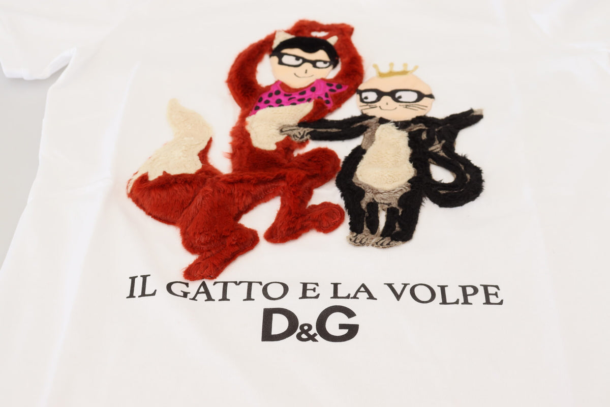 T-shirt en coton à imprimés emblématiques Dolce &amp; Gabbana