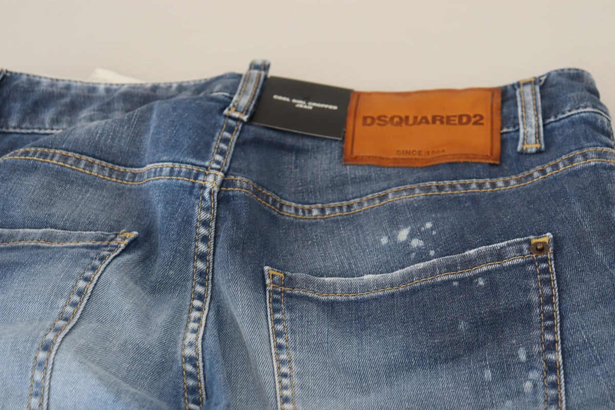 Jean bleu raccourci chic Dsquared² - Rehaussez votre look décontracté