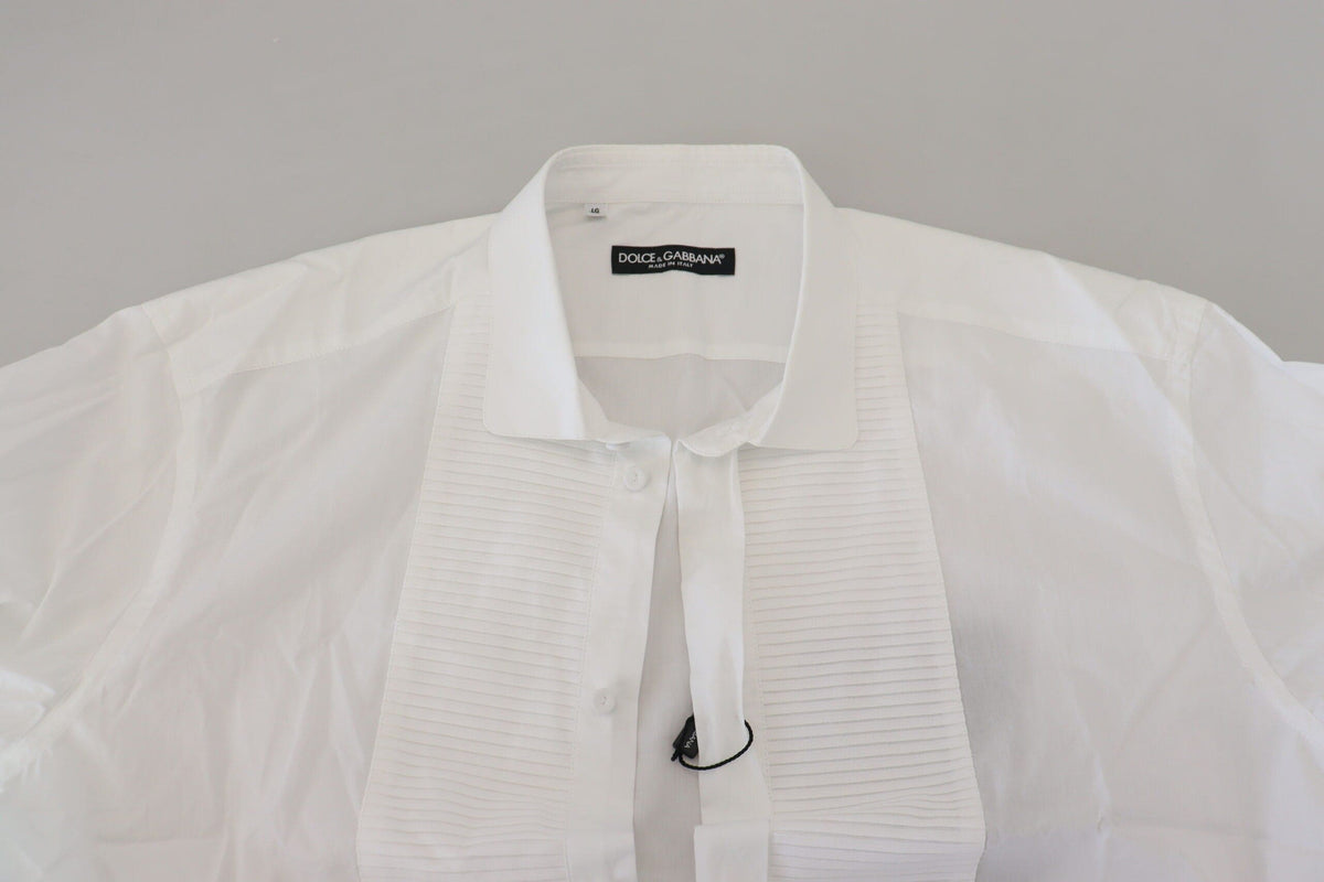 Dolce & Gabbana Exquisite White Cotton Formal Shirt