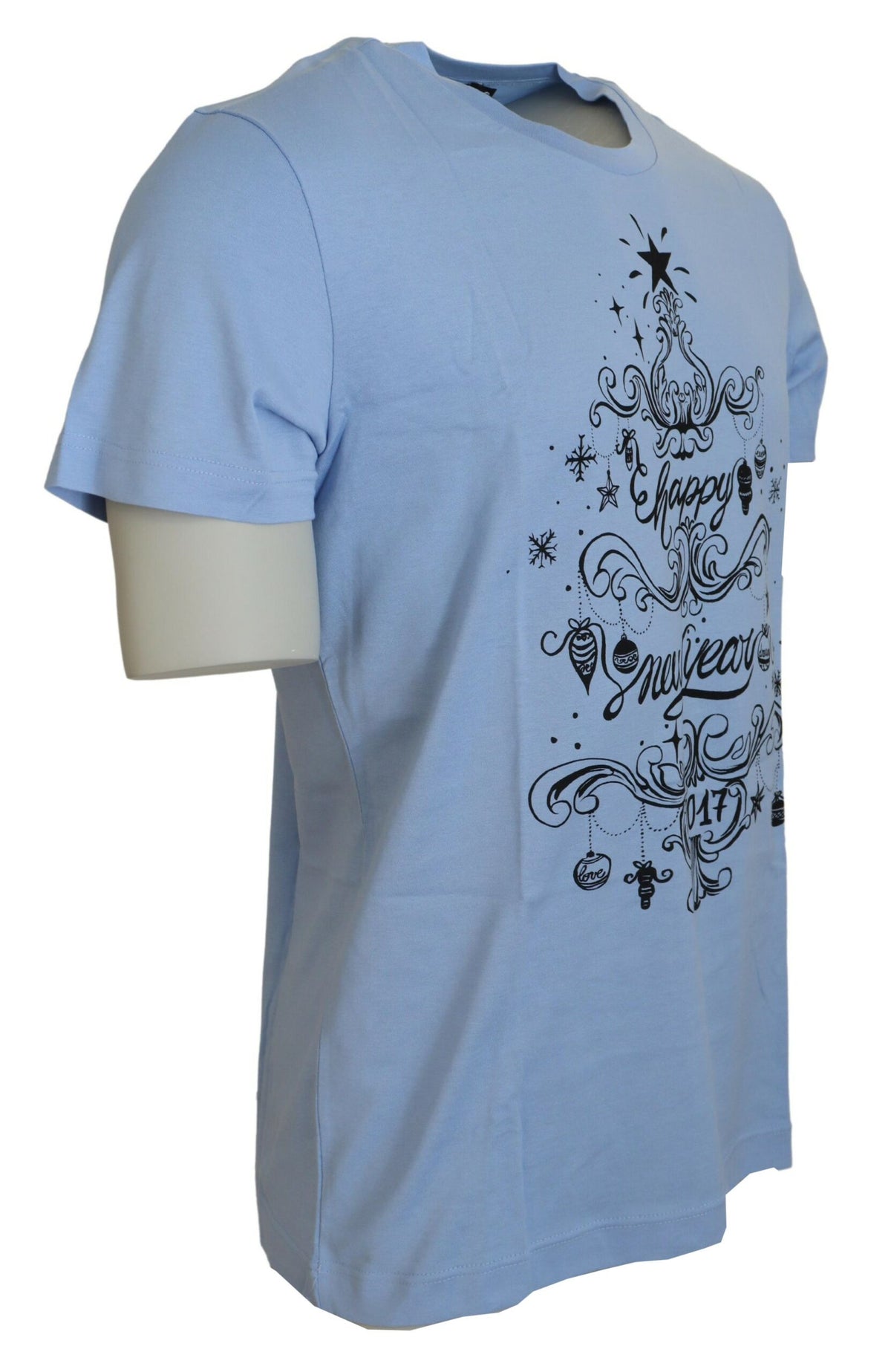 T-shirt élégant en coton bleu clair Dolce &amp; Gabbana