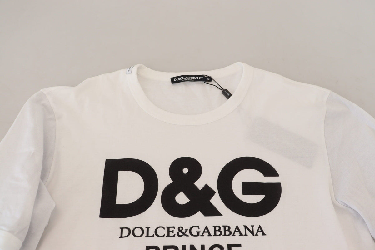 Suéter elegante de algodón blanco de Dolce &amp; Gabbana