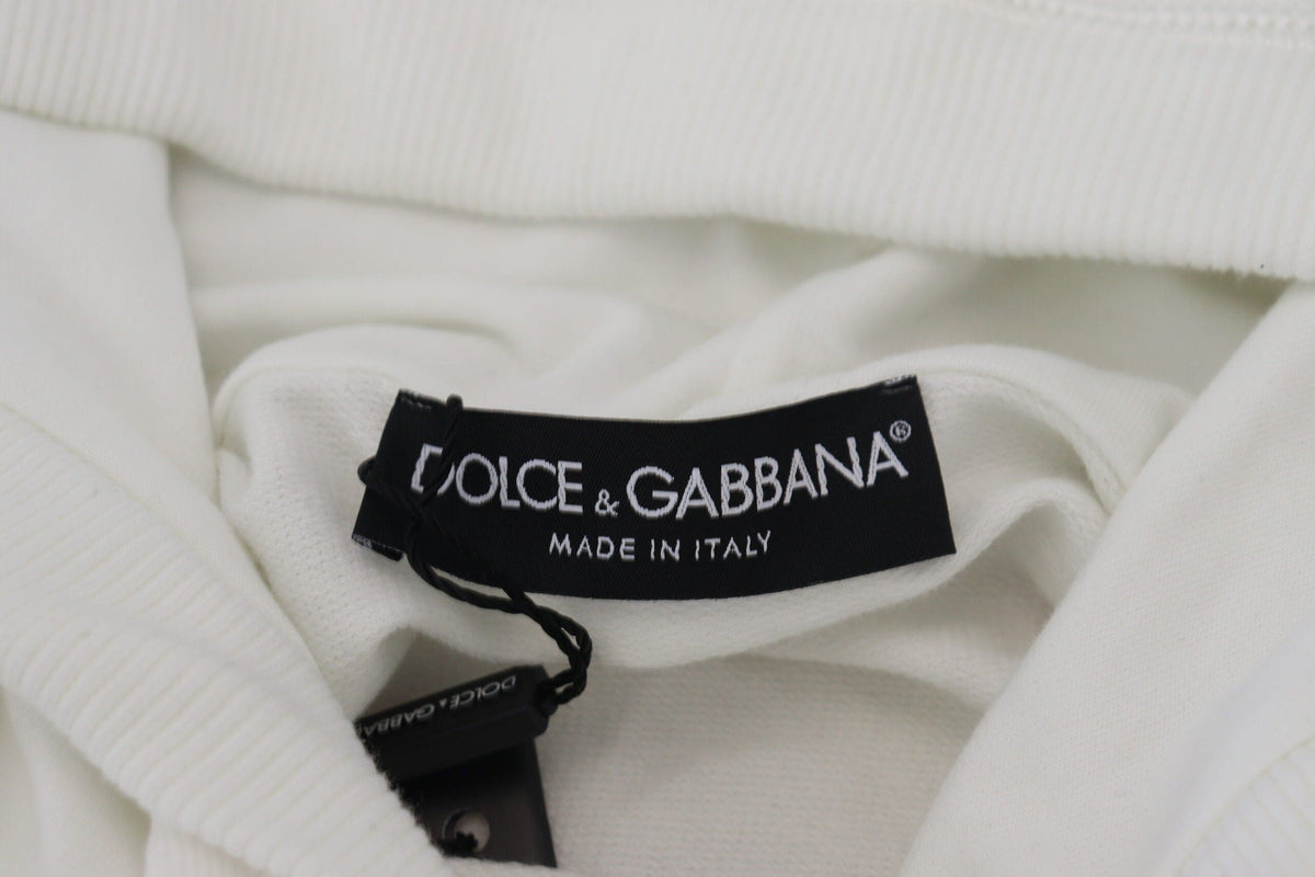 Sudadera con capucha y logotipo elegante en color blanco de Dolce &amp; Gabbana