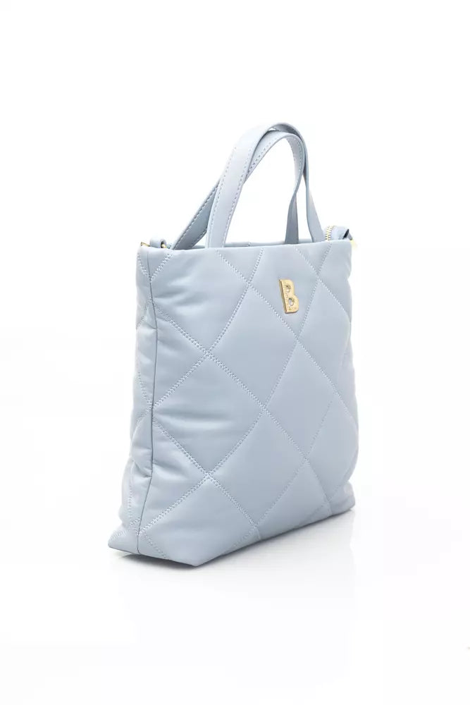 Bolso de hombro elegante azul claro Baldinini Trend