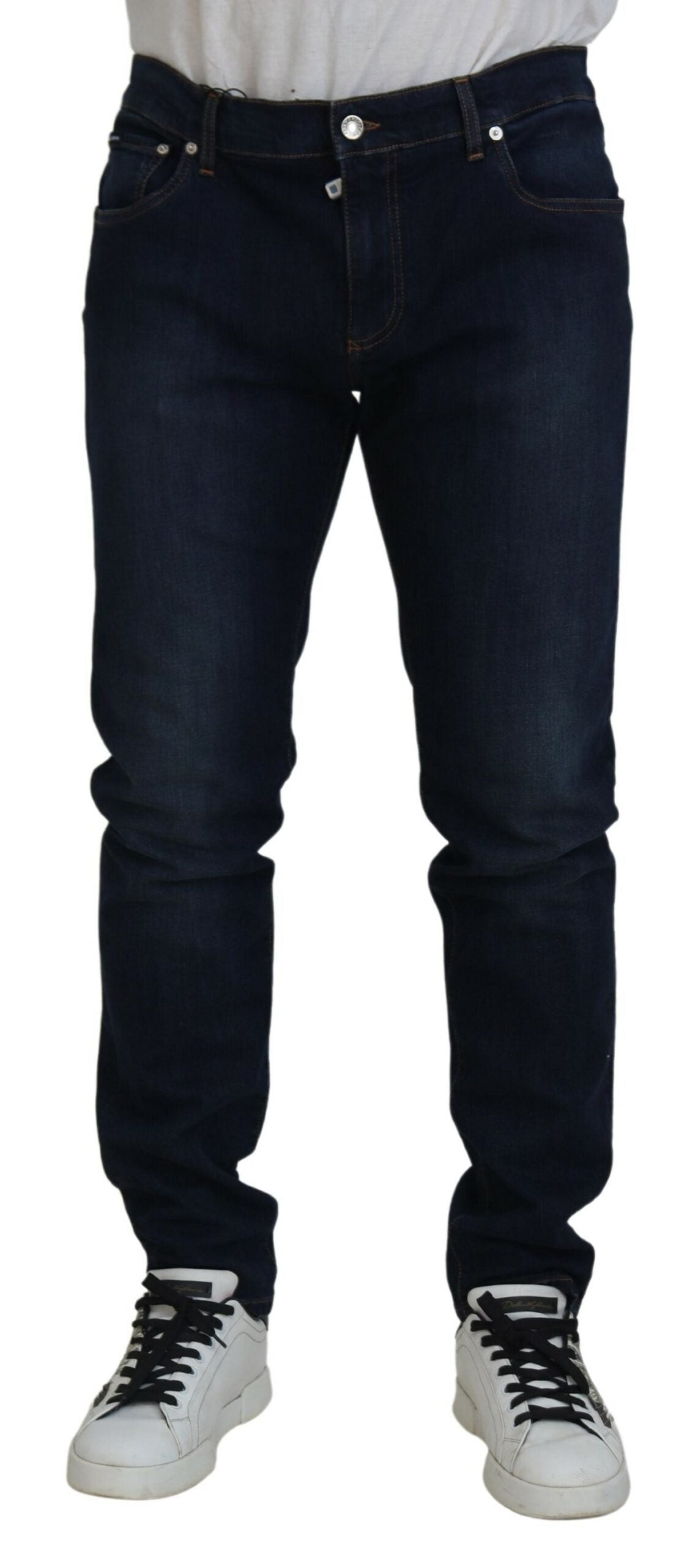 Jean skinny élégant Dolce &amp; Gabbana en bleu foncé