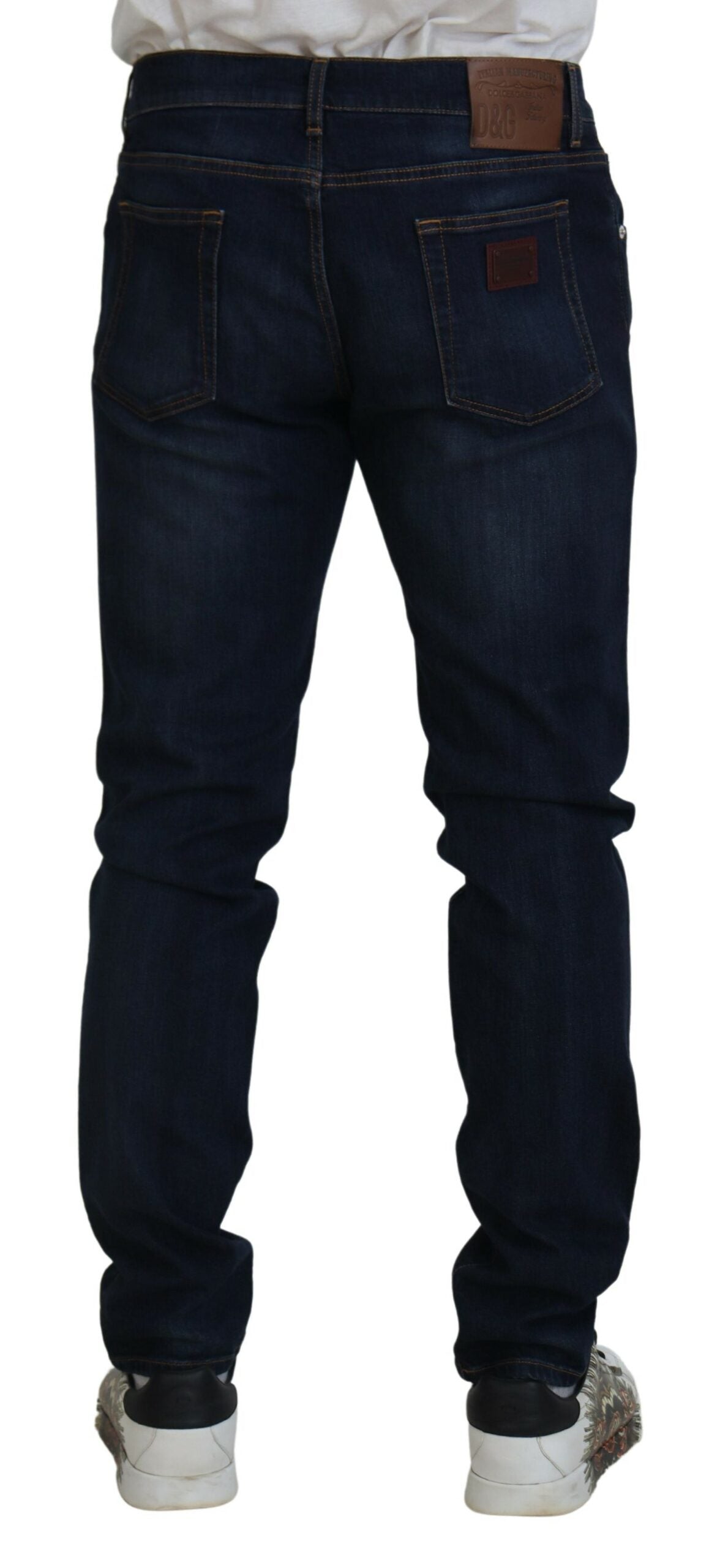 Jean skinny élégant Dolce &amp; Gabbana en bleu foncé