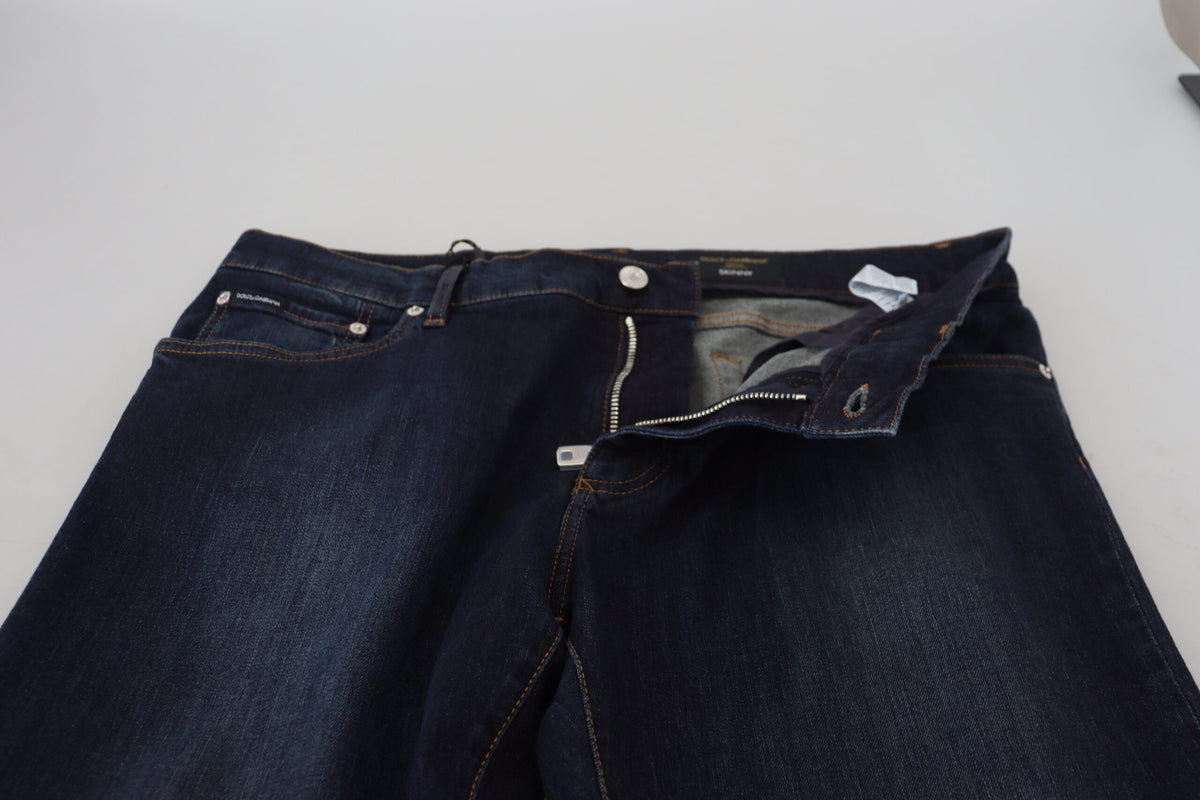 Jean skinny élégant Dolce &amp; Gabbana en bleu foncé