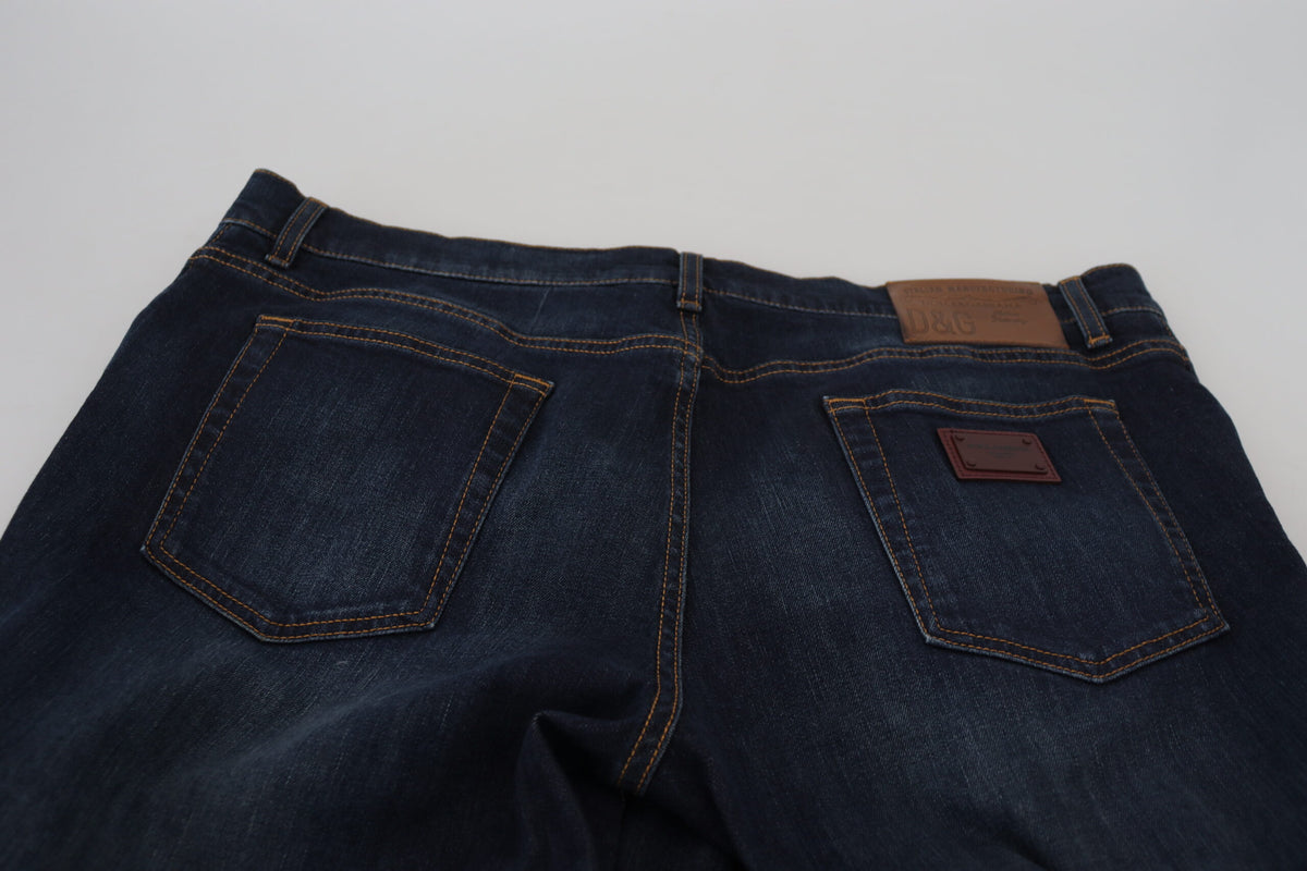 Jean skinny élégant Dolce &amp; Gabbana en bleu foncé