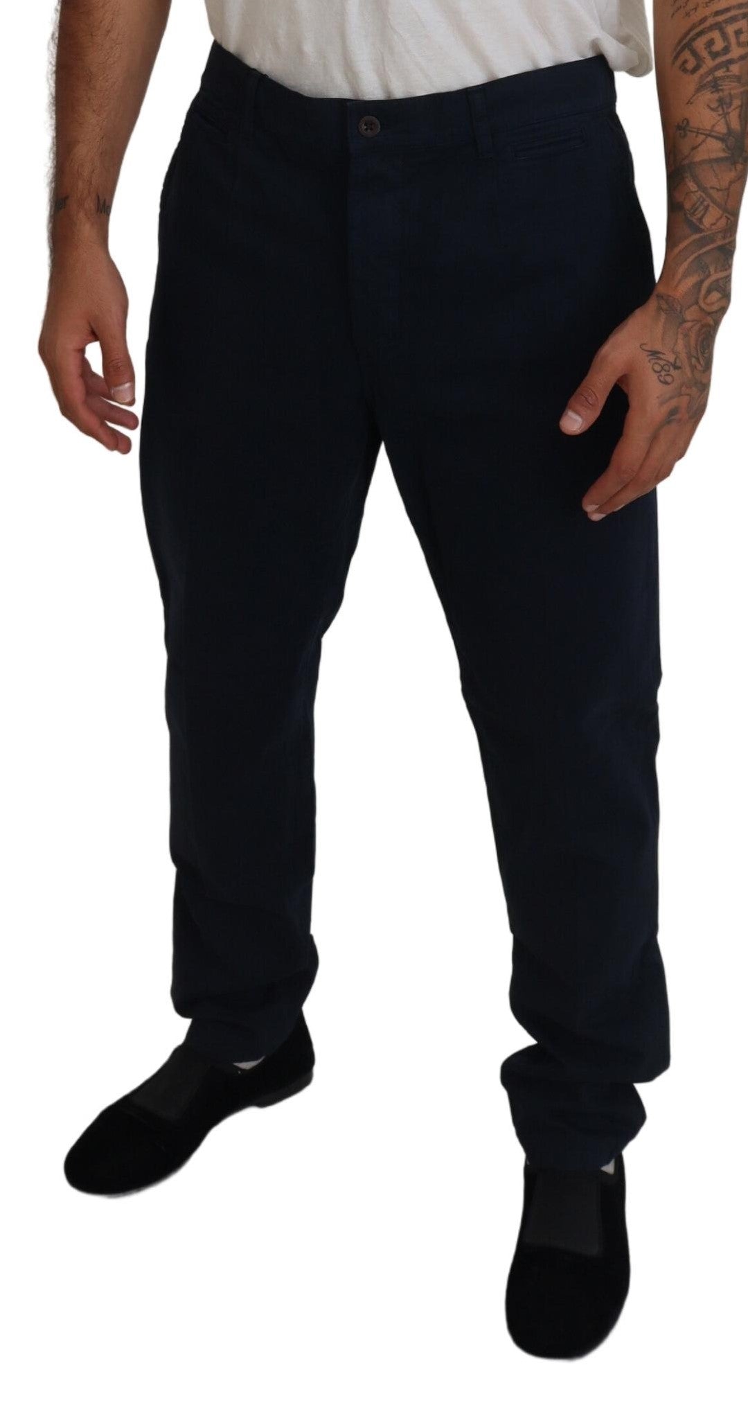 Pantalon chino élégant Dolce &amp; Gabbana en bleu