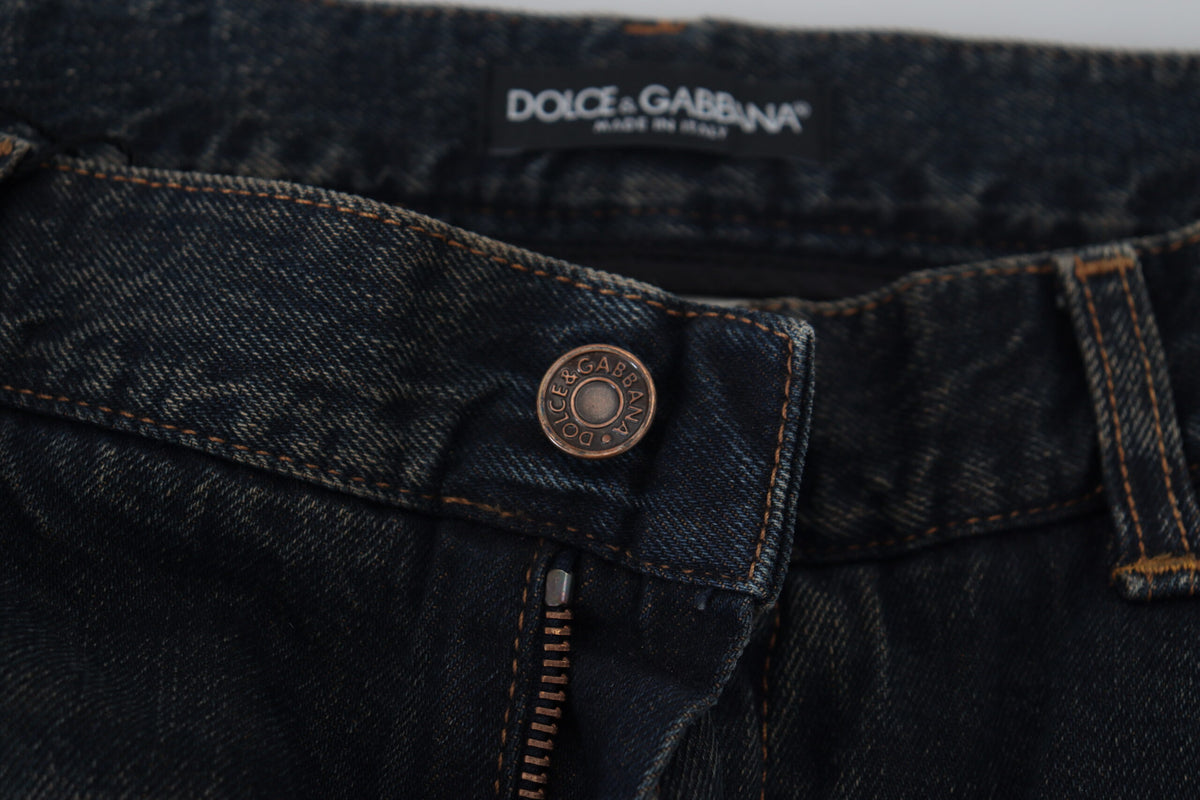 Exquisitos jeans ajustados italianos de Dolce &amp; Gabbana