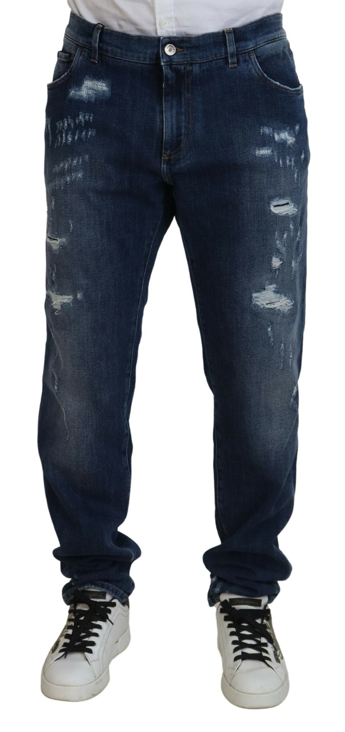 Jean skinny bleu élégant Dolce &amp; Gabbana