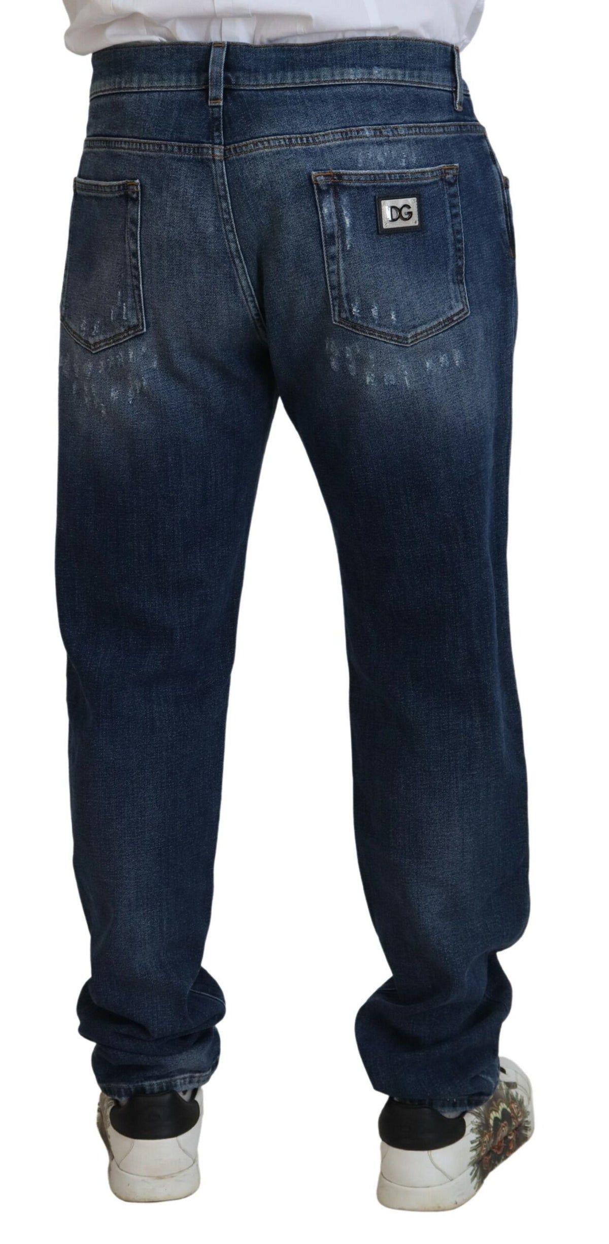 Dolce & Gabbana Elegant Skinny Blue Jeans