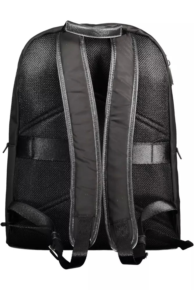 Calvin Klein Sleek Black Designer Backpack with Laptop Pocket