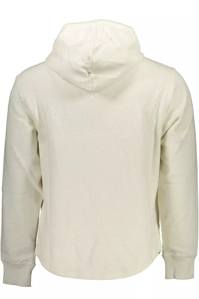 Calvin Klein Elegant White Hooded Sweater