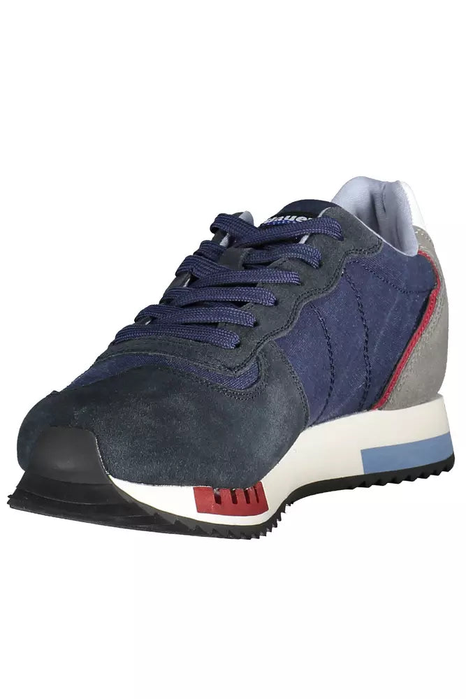 Baskets de sport bleues Blauer Chic avec accents contrastants