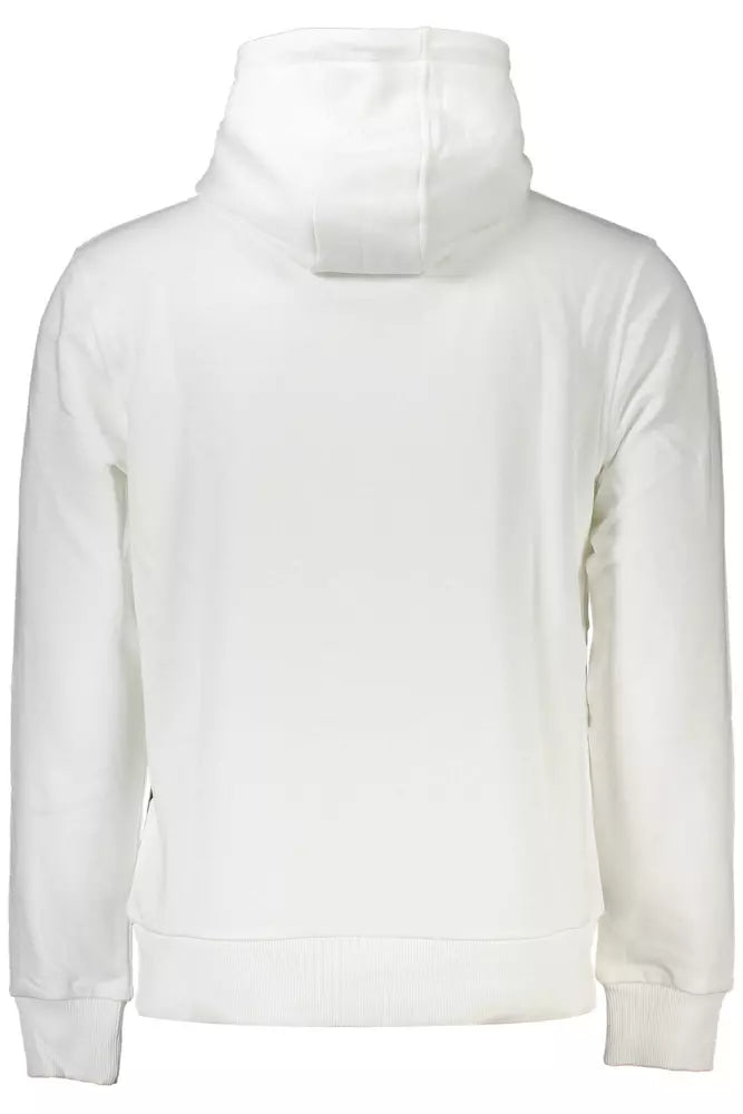 Sudadera con capucha elegante color blanco de Cavalli Class