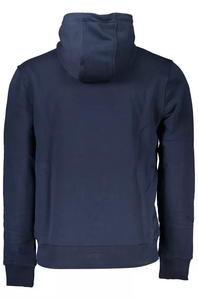 Sweat à capuche bleu Cavalli Class Chic