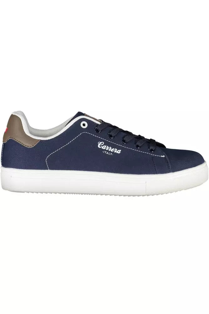 Baskets Carrera Sleek bleues avec détails en cuir écologique