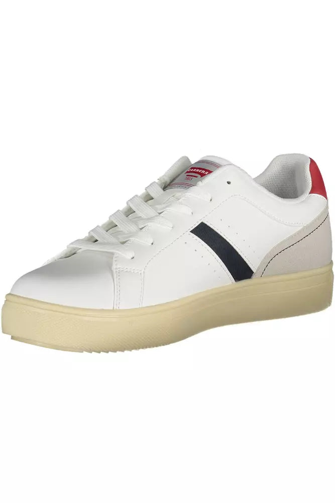 Carrera Sleek White Lace-Up Sports Sneakers