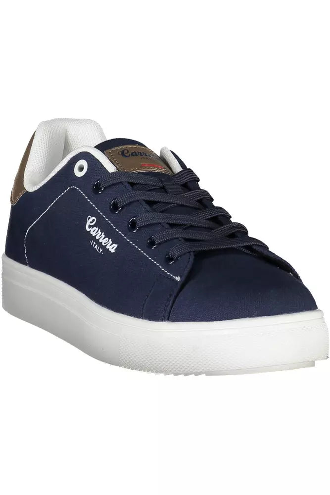 Baskets Carrera Sleek bleues avec détails en cuir écologique