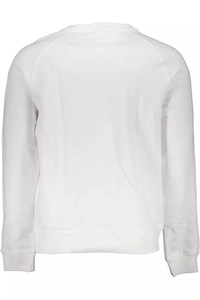 Sweat-shirt en coton biologique Guess Jeans Crisp blanc