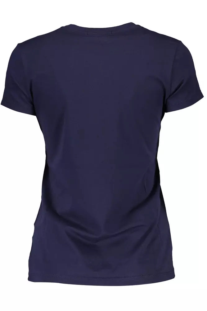 Camiseta de cuello redondo brillante de Scervino Street en azul